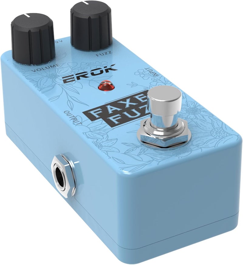 EROK FAXE FUZZ Guitar Effect Pedal, Classic Fuzz Tone with Great Clean - Up on Low Volume Input, True Bypass - Image 2